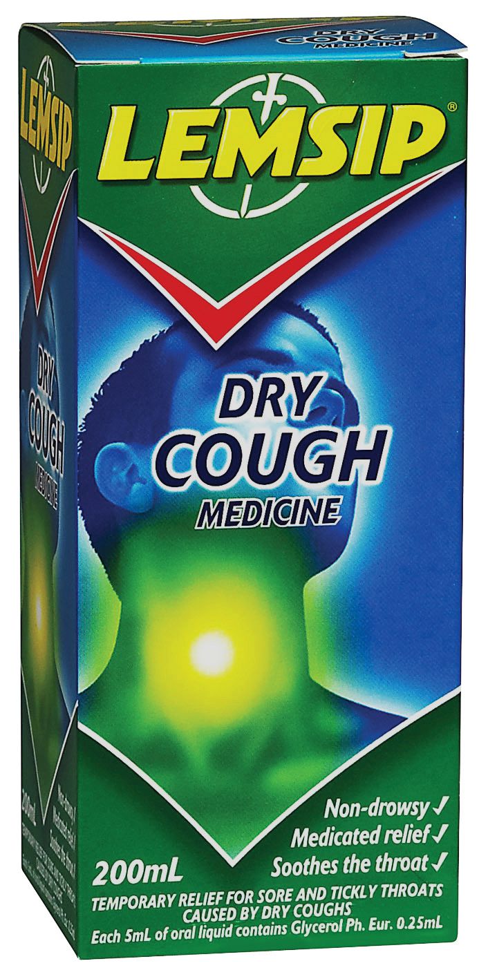 Lemsip Cough Medicine Medicine For Dry Cough 200ml
